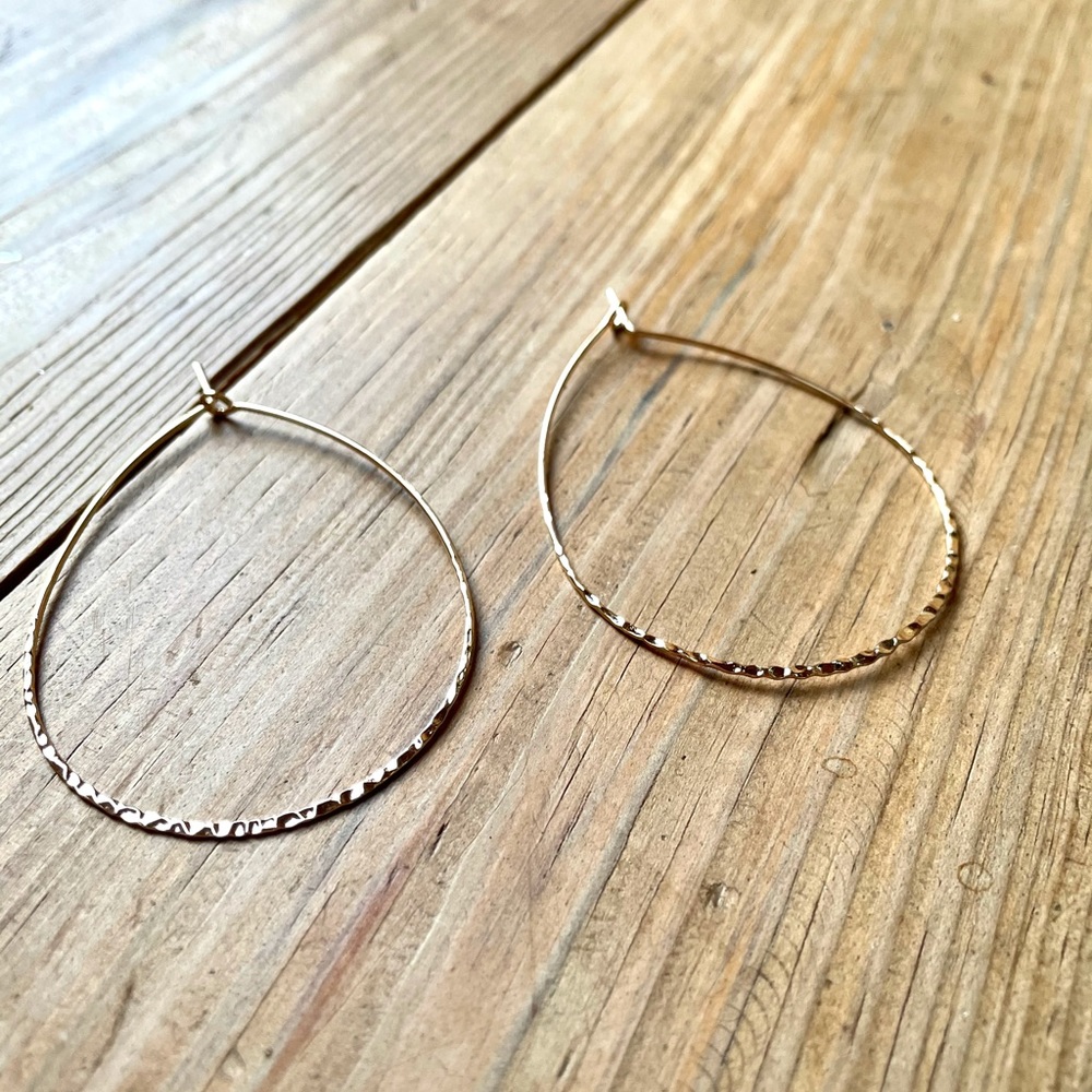 Gold earrings